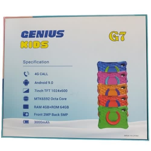 G7 Tablet -7" - 4GB RAM - 64GB ROM - Single Sim + Pink Free Pouch