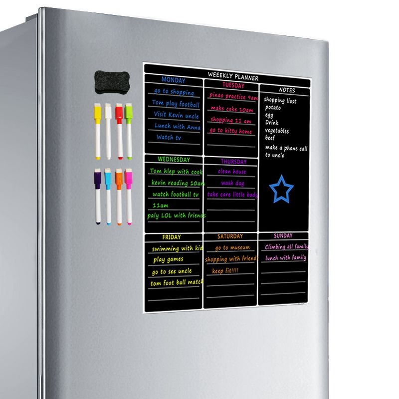 A3 Magnetic Dry Erase Whiteboard Sheet Kitchen Fri