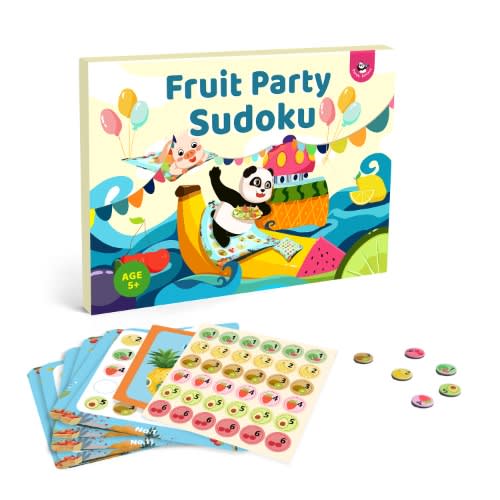 Panda Juniors Magnetic Fruit Party Sudoku, Puzzle Board