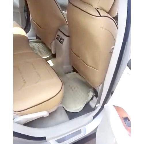 Universal Luxury Car Seat Cover Leather For All Saloon Car & 5 Seater SUVs Cream Color