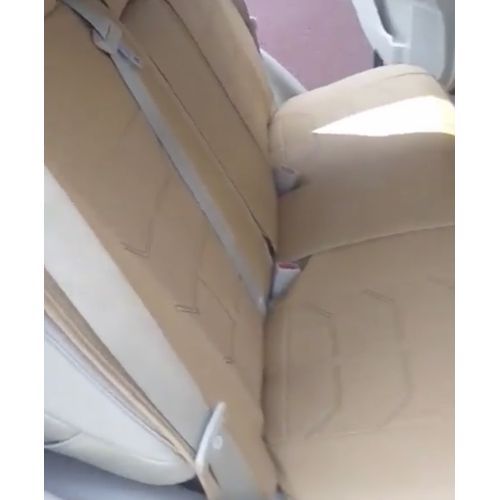 Universal Luxury Car Seat Cover Leather For All Saloon Car & 5 Seater SUVs Cream Color