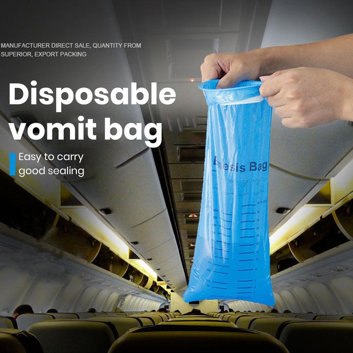 24Pcs Vomit Bags Emesis Bags Disposable Car Sickness Vomit Bags