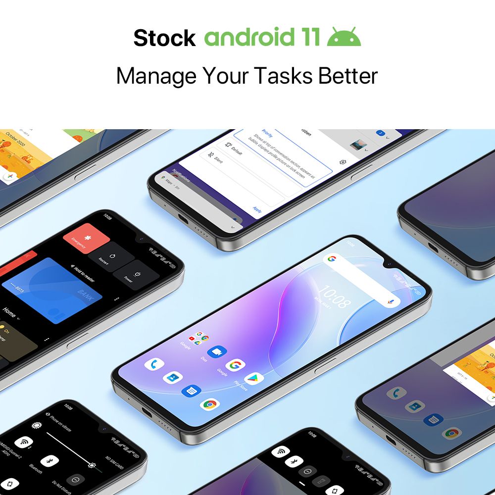 A11S 6.53" 4GB RAM/64GB ROM  Android 11 -Mist Blue
