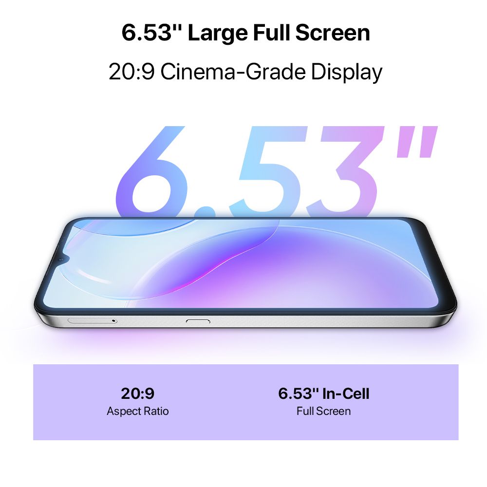 A11S 6.53" 4GB RAM/64GB ROM  Android 11 -Mist Blue