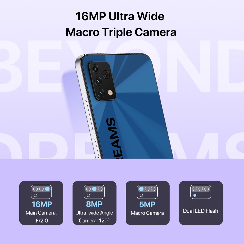A11S 6.53" 4GB RAM/64GB ROM  Android 11 -Mist Blue