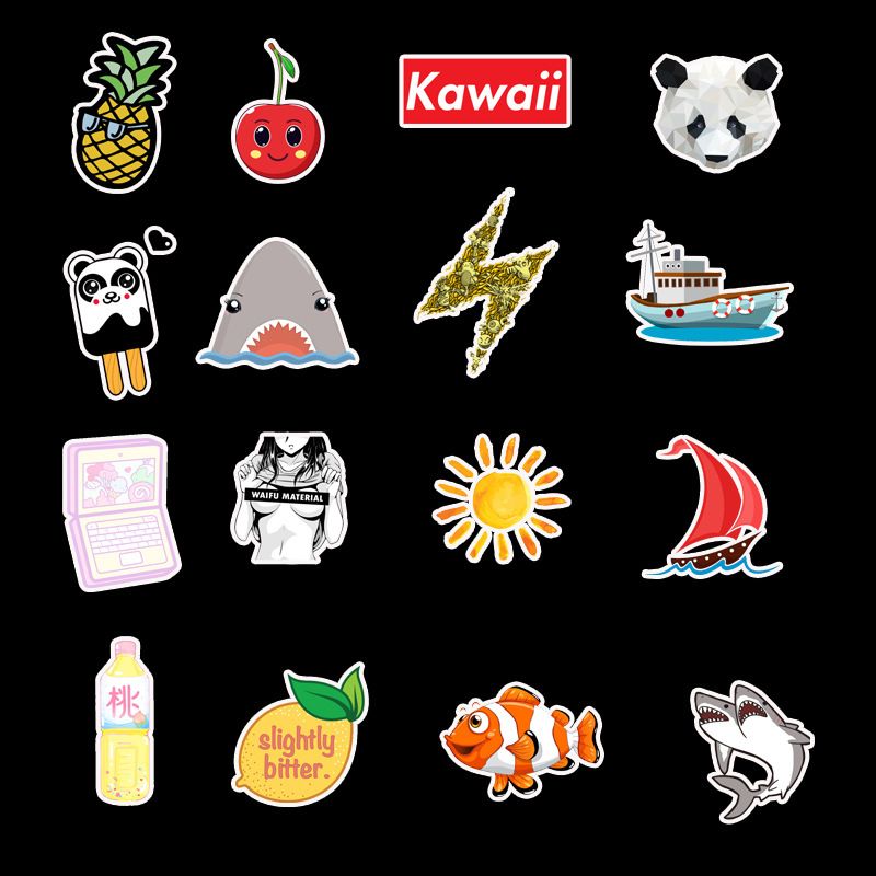 50pcs Cute Stickers Vinyl Lap Stickers For Teens Girls