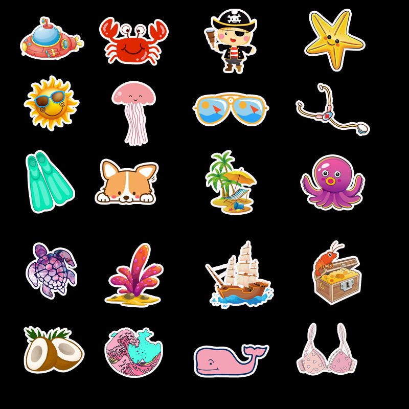 50pcs Cute Stickers Vinyl Lap Stickers For Teens Girls
