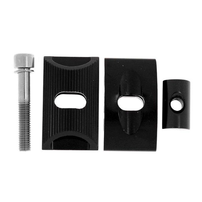 Bicycle Seat Tube Single Rod Head Seat Post Head Bike Cycling Black