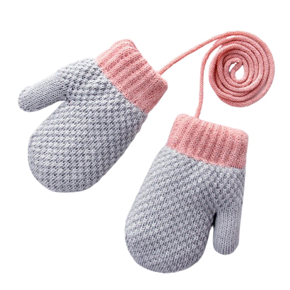 1 Pair Toddler Winter Boys And Girls Children Grey