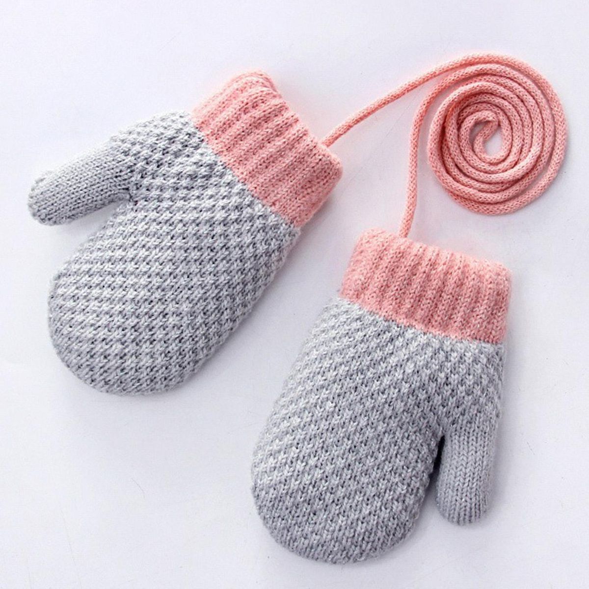 1 Pair Toddler Winter Boys And Girls Children Grey