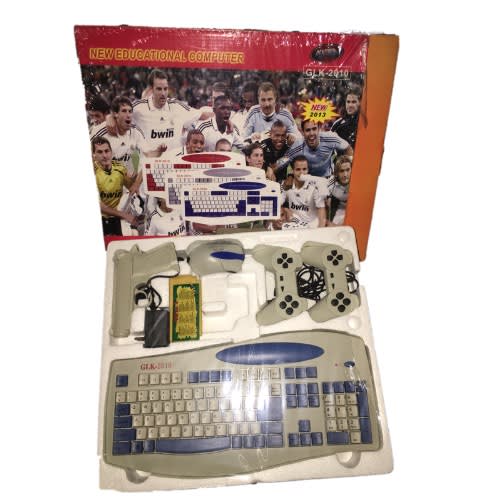 Kids Educational Computer Keyboard Tv Av 8 Bits Games 48 In 1 Abc And More