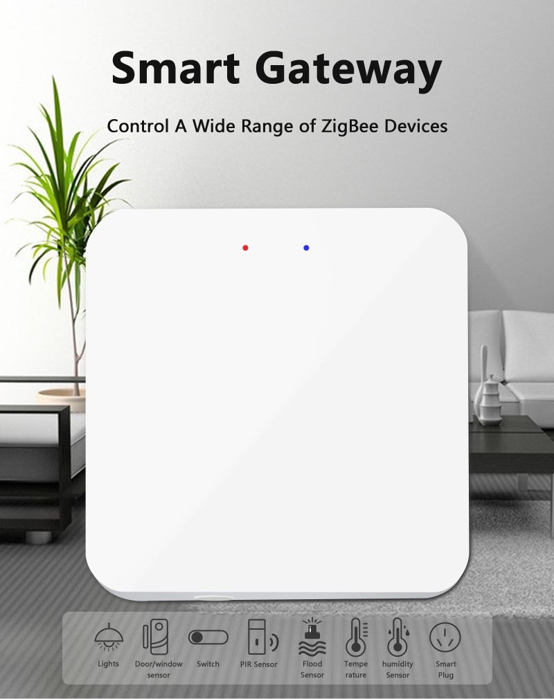 ZigBee 3.0 Hub Tuya Smart Gateway,Wifi Smart Home Bridge