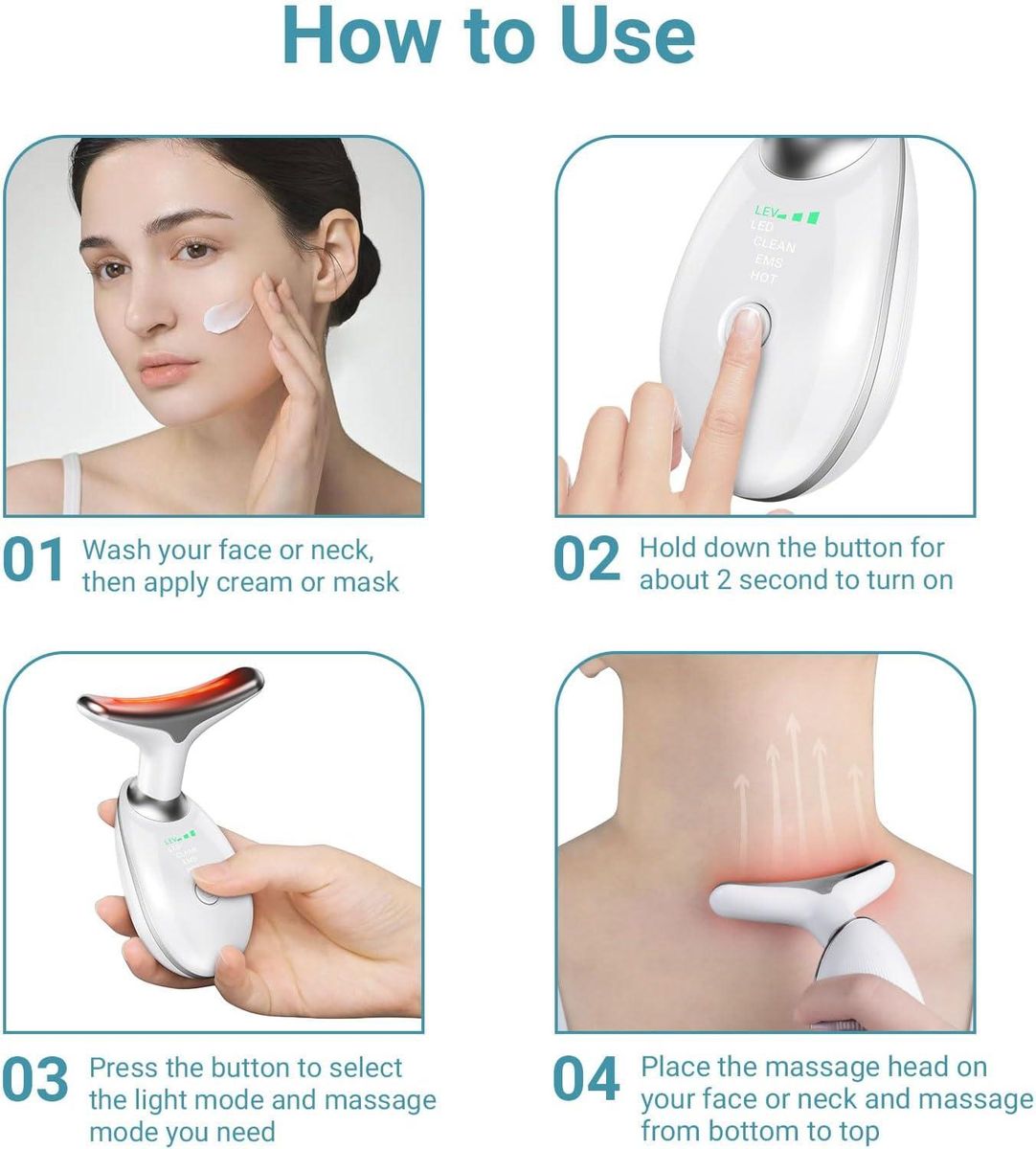 Neck Face Firming Wrinkle Removal Tool, Skin Rejuvenation Beauty Massager for Skin Care,Improve,Firm,Tightening and Smooth