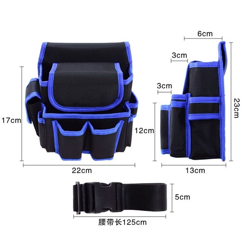 Electrical Waist Tool Bags Tool Kits Oxford Canvas Waterproof