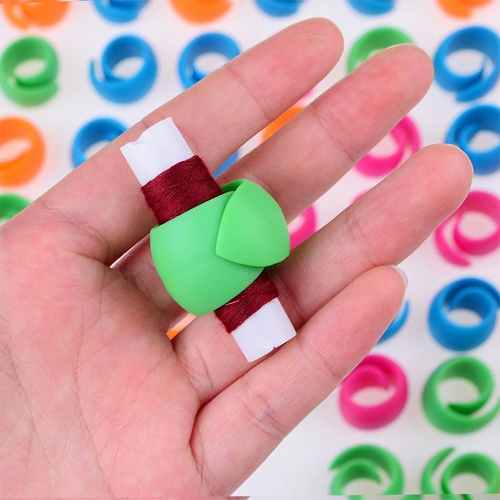 48Pcs Silicone Thread Spool Holder Huggers Tailor Thread Bobbins Clip