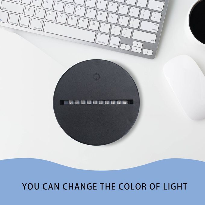 Bases For 3D Night Light Tou H Swit H Remote  Ontrol Repla Ement-black-Touch Remote Control