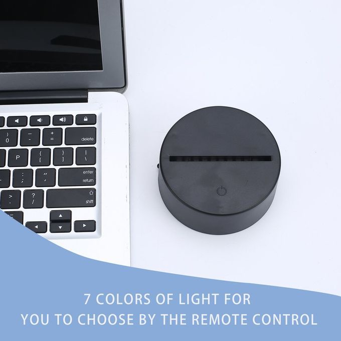 Bases For 3D Night Light Tou H Swit H Remote  Ontrol Repla Ement-black-Touch Remote Control
