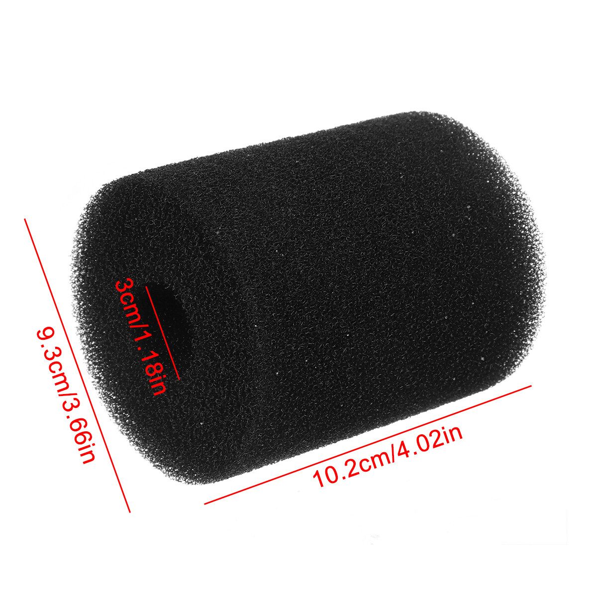 10.2x9.3cm(4.02x3.66in)/20x10cm(7.87x3.94in) Reusable&Washable Swimming-Pool Filter Foam Sponge Cartridge For Intex Type A C7 10.2x9.3x3cm