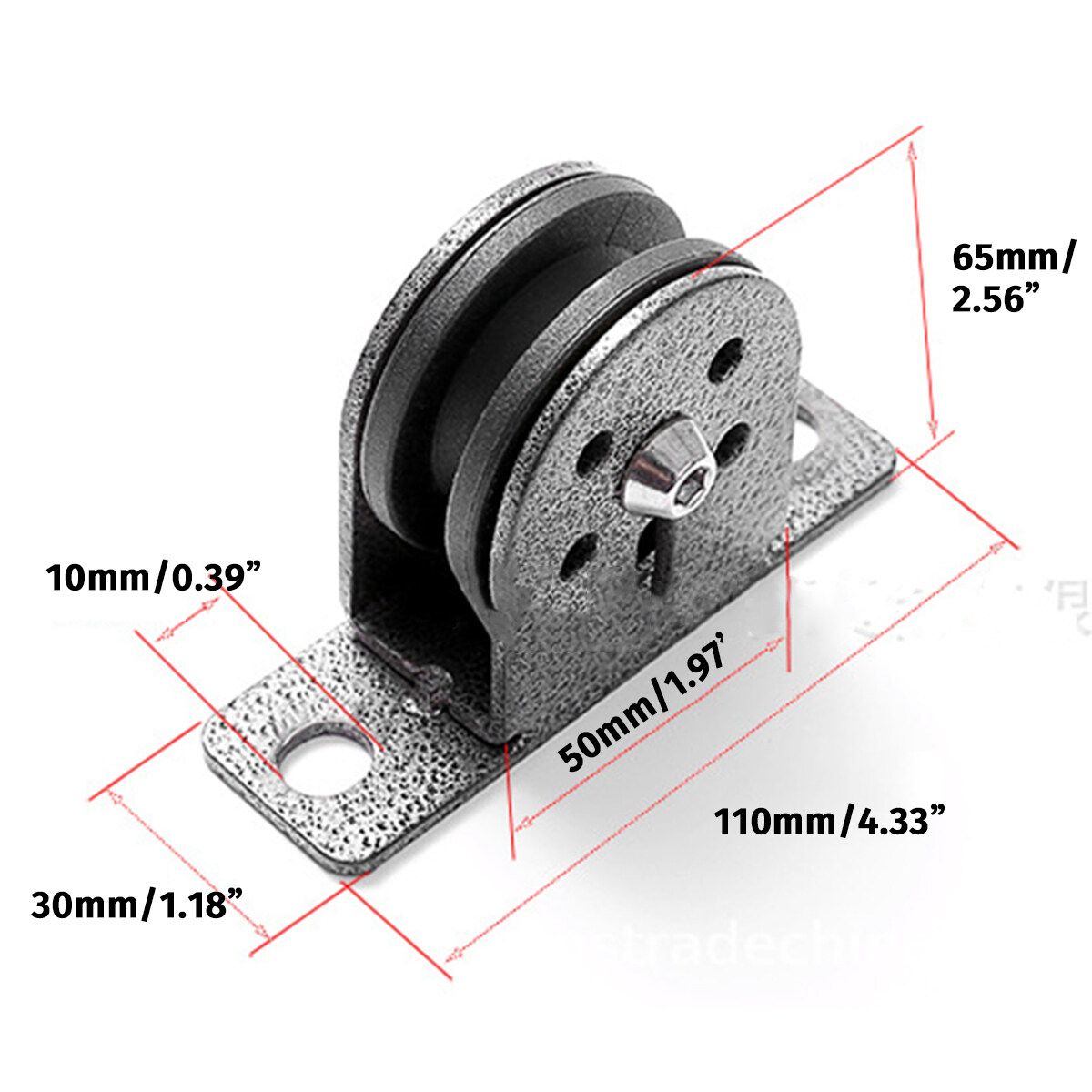 Fixed Pulley Block Single Wheel Soundless Swivel Pulleys For Lifting Cablw Machine Workout Home Gym Fitness