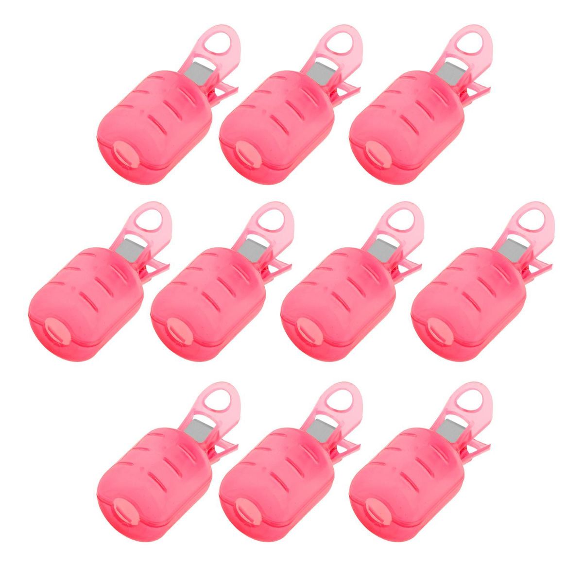 10Pcs Squid Jig Protector PVC Hook Cover Clip   Red L