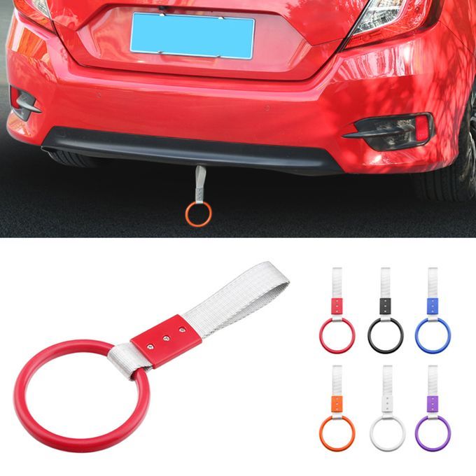 Warning Strap Round Shape Decoration Lightweight-Red