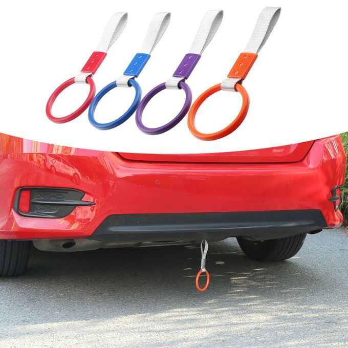 Warning Strap Round Shape Decoration Lightweight-Red