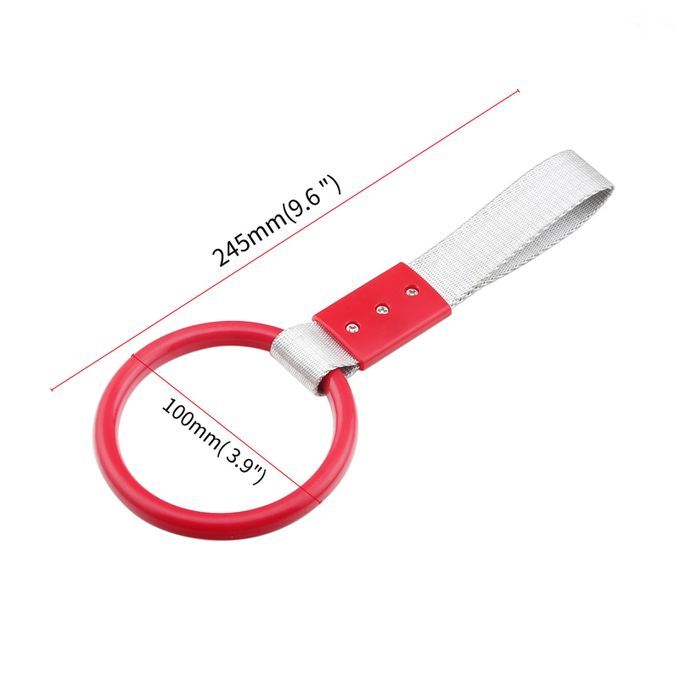 Warning Strap Round Shape Decoration Lightweight-Red