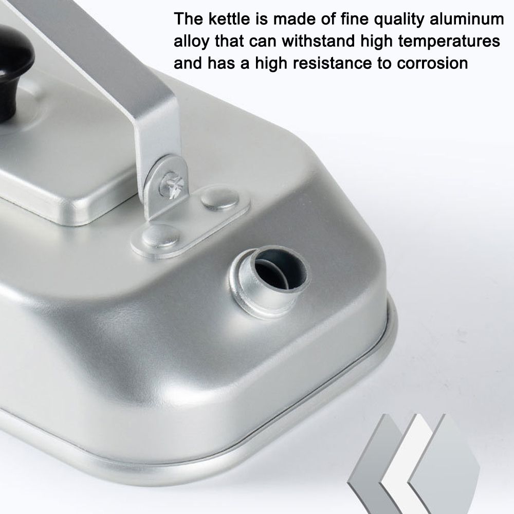 Outdoor Aluminum Alloy Kettle Foldable Handle Camping
