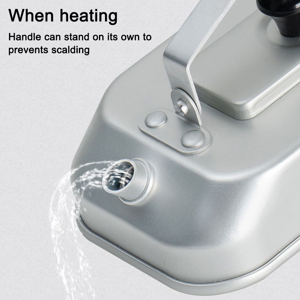 Outdoor Aluminum Alloy Kettle Foldable Handle Camping