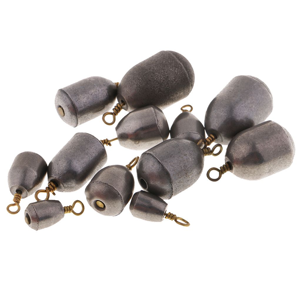 12pcs Drop Shot Sinker Weights  Bass Pike Perch Chub Sea
