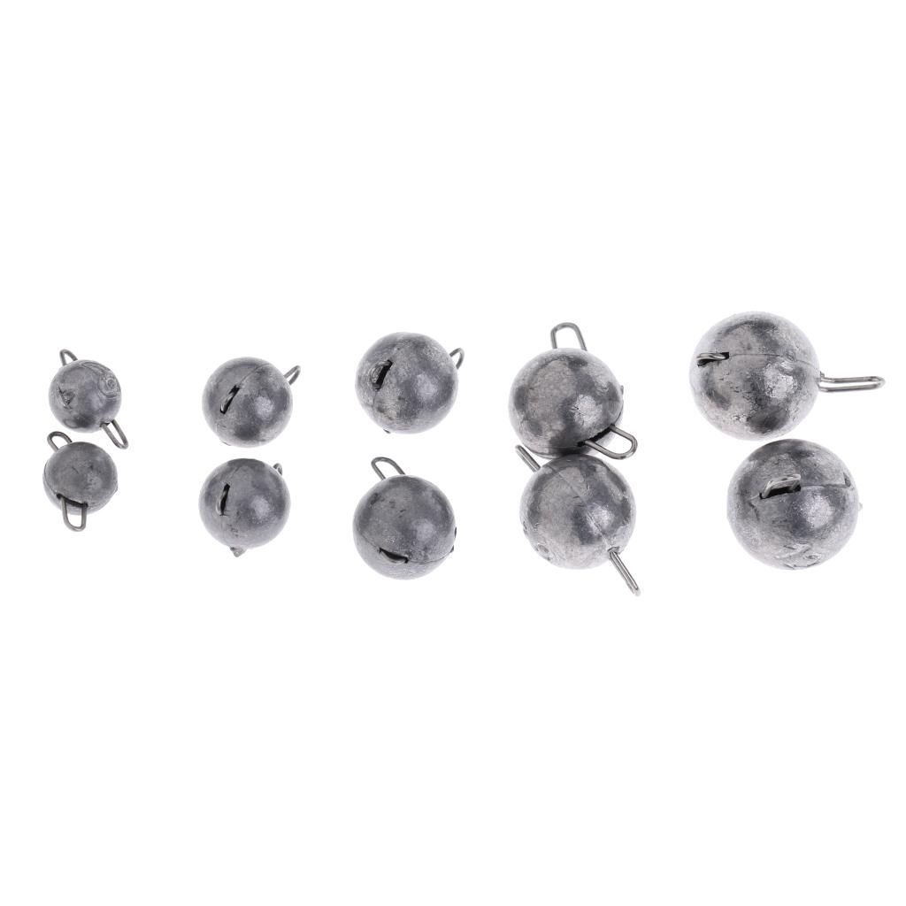 3x 10pcs Fishing Lead Sinker Weight Fishing Line Weight