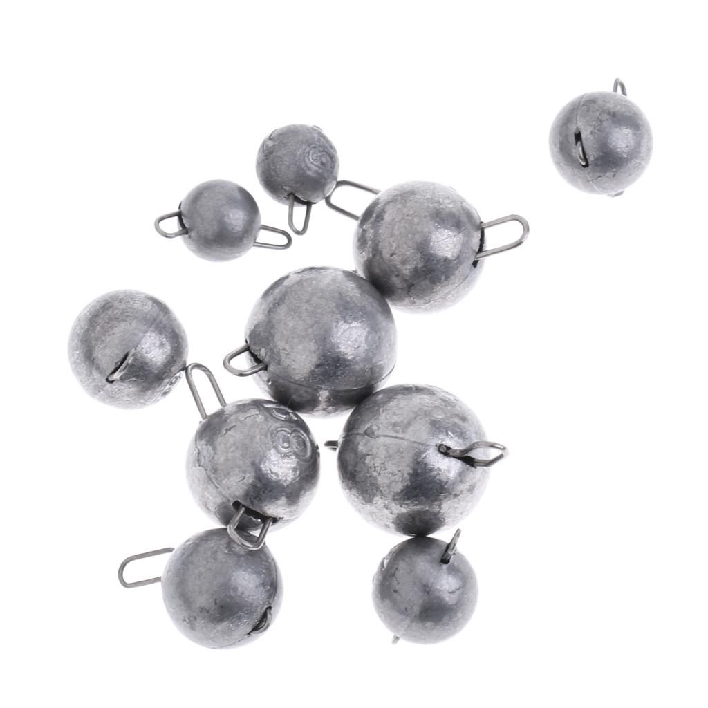 3x 10pcs Fishing Lead Sinker Weight Fishing Line Weight