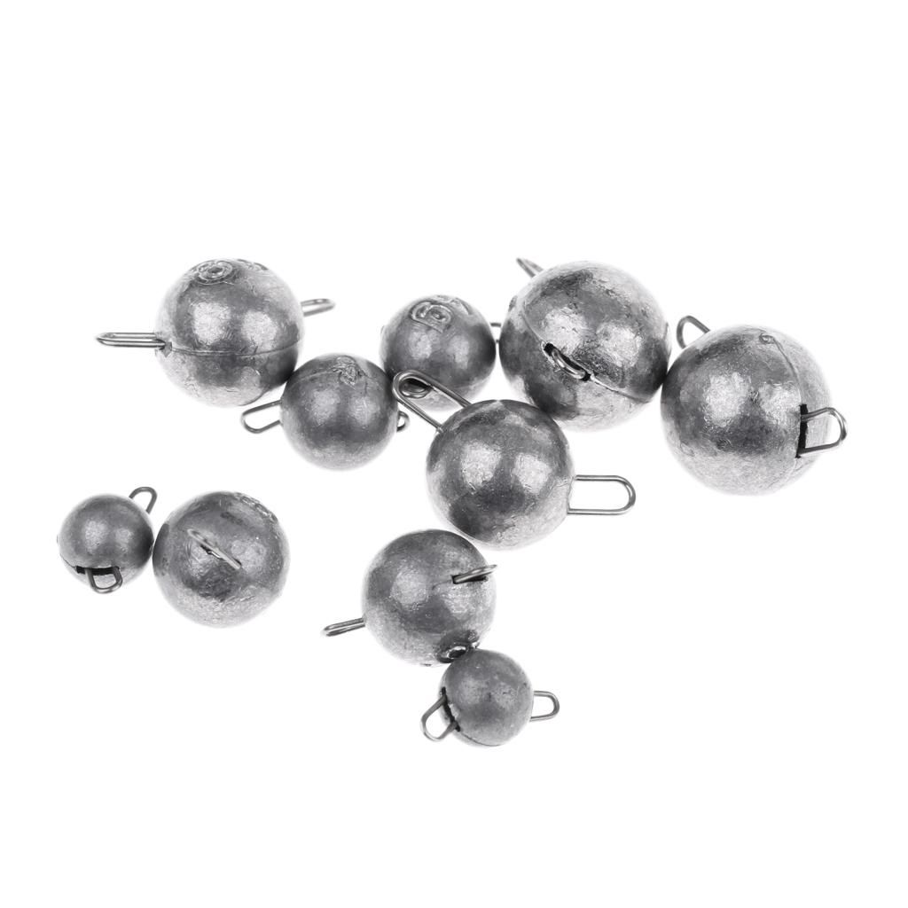 3x 10pcs Fishing Lead Sinker Weight Fishing Line Weight