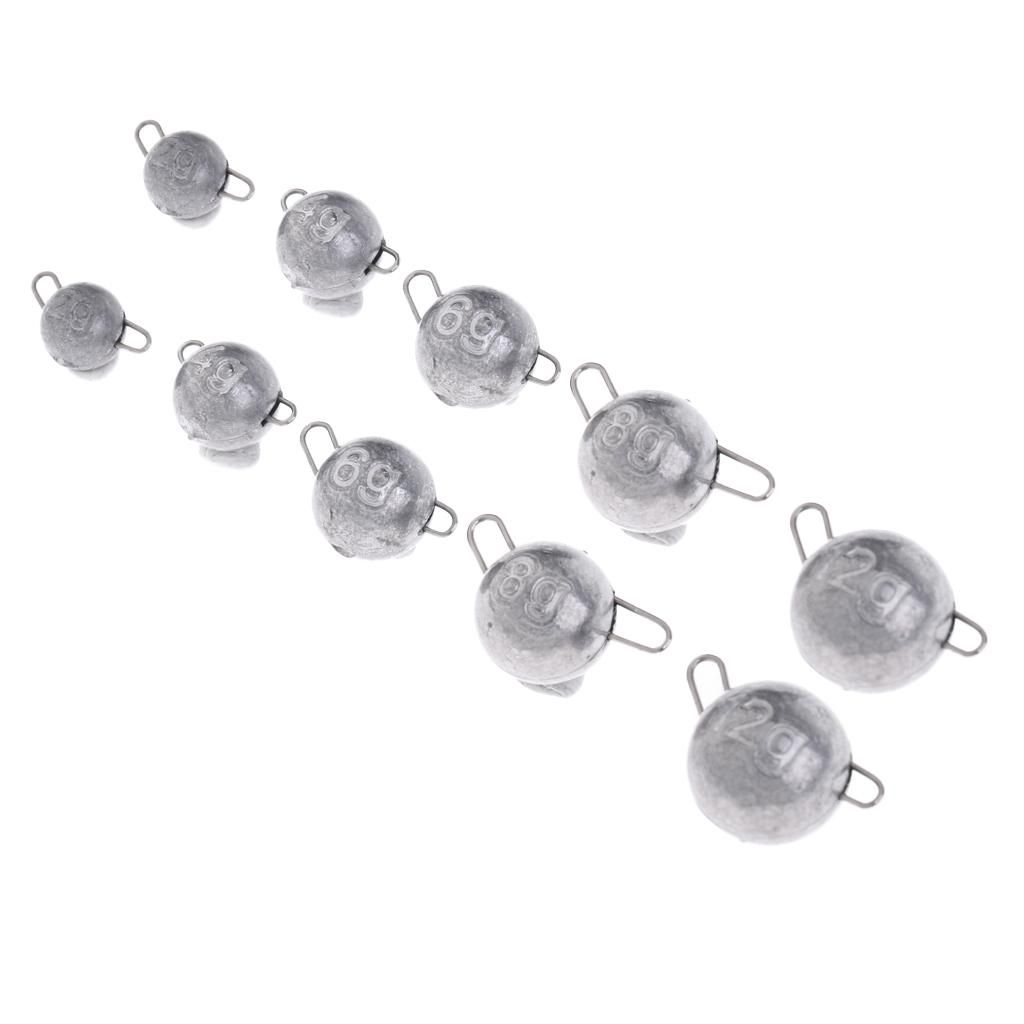 3x 10pcs Fishing Lead Sinker Weight Fishing Line Weight