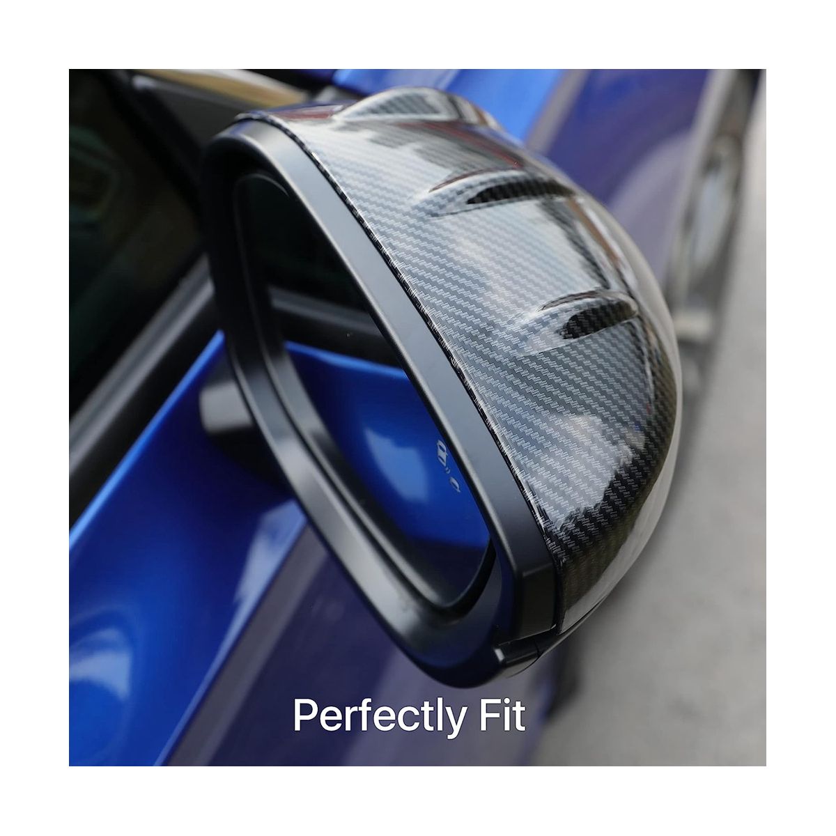 For Honda Civic 11Th Gen 2022 2023 Car Rear View Mirror Cover Caps Trim Sticker, with Turn Signal Type, ABS Carbon