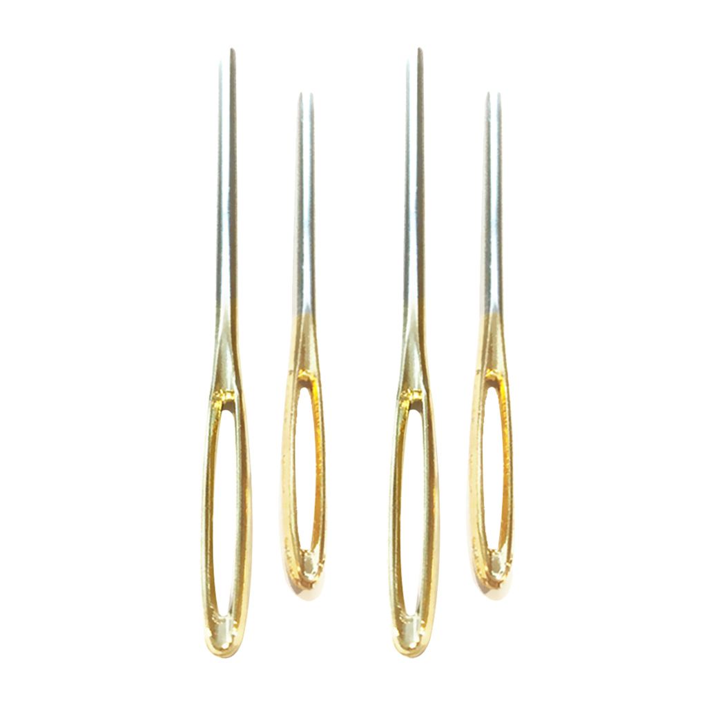 4pcs Sewing Needles Large Eye Blunt  Embroidery Darning Tapestry