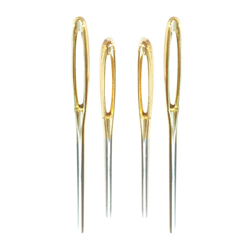4pcs Sewing Needles Large Eye Blunt  Embroidery Darning Tapestry