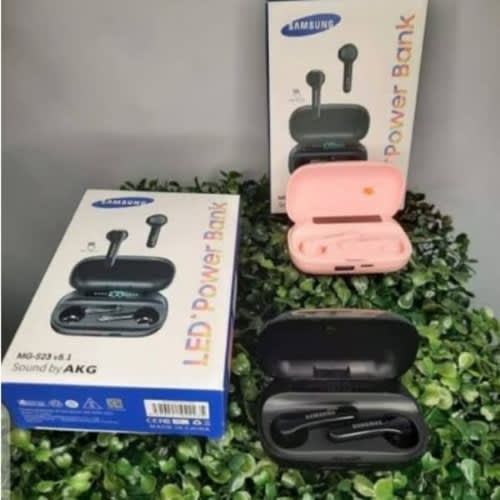 Mg S23 V5 .1  Earpod + Led Display Power Bank Case