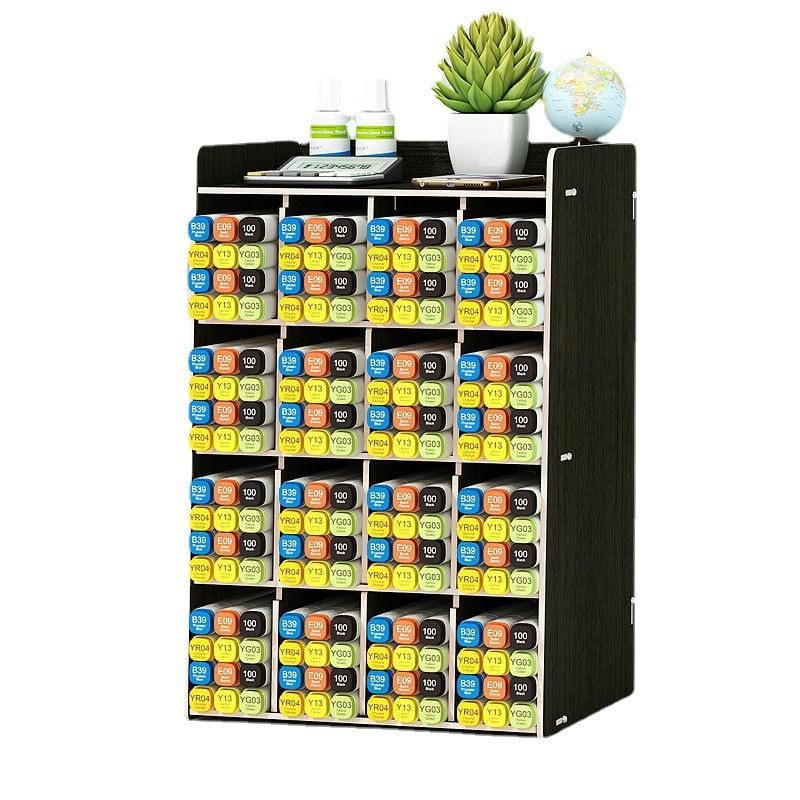 Marker Pen Storage Box Creative Large Capacity Oblique Insertion Desktop Pen Container Multifunctional about Sketching Pencil Storage Pen Holder