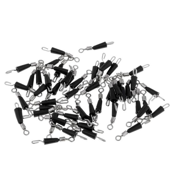 100Pcs Metal M + 100x L  Swivels Hook  Line Clip Snap