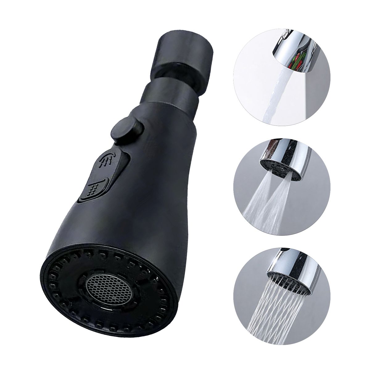 3 Functions Spray Head 360°Swivel Faucet Spayer Head G1/2 Water-saving Sink Aerator