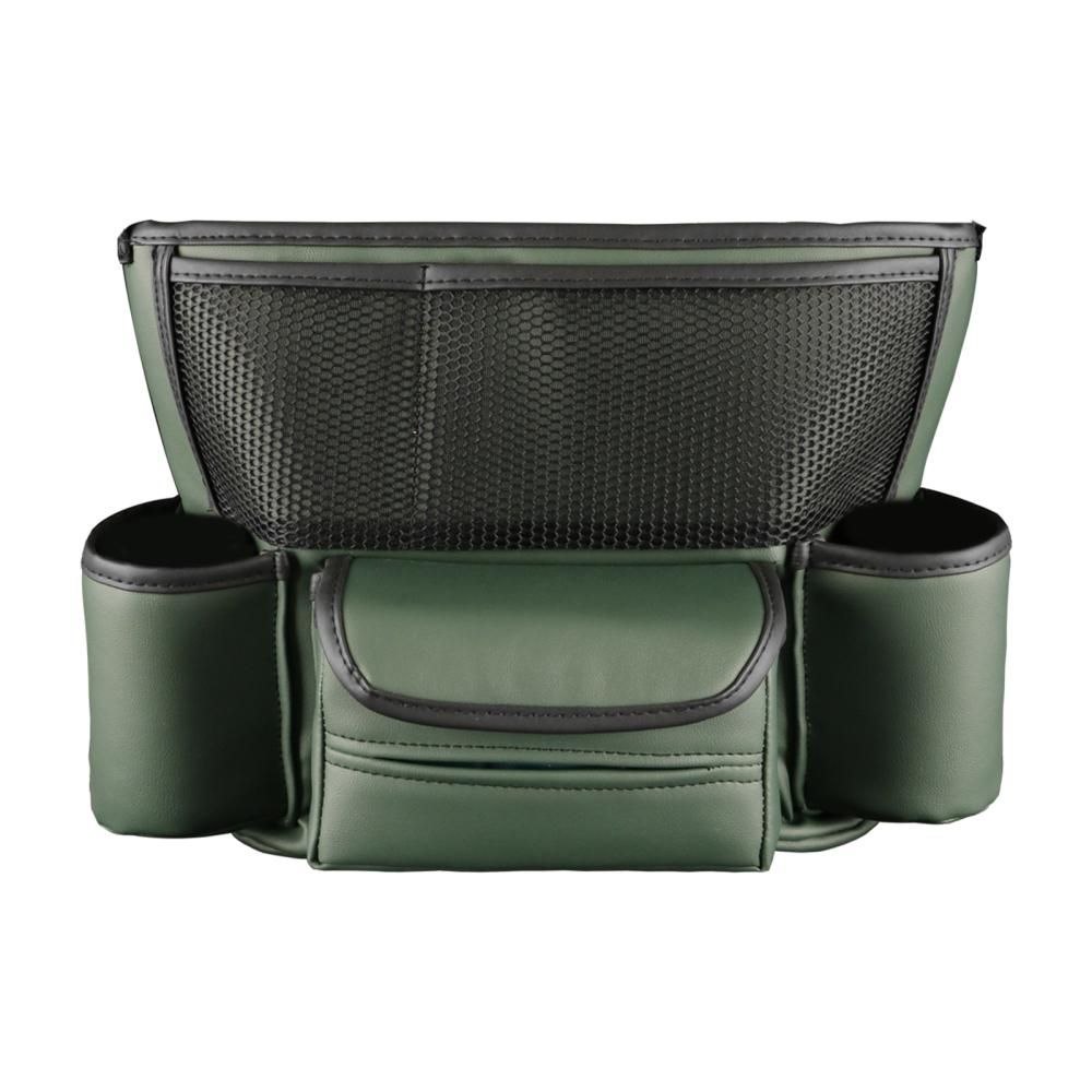 Car Storage Bag Center Console Storage Organizer Front Seat Leather Barrier Handbag Holder Large Capacity