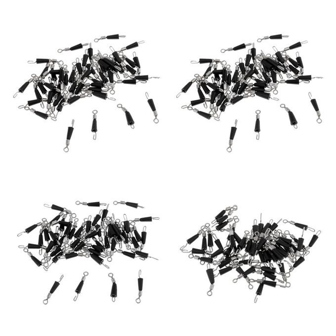 100Pcs S+ 100x L  Swivels Hook Device Clip Connector Freshwater