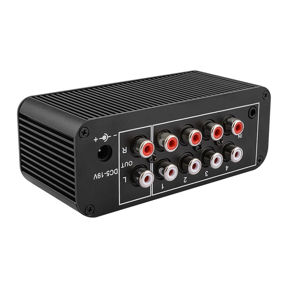 Stereo Audio Mixer Multi-Channel Audio Source Reverberator Volume Independent Control 3.5mmA Headphone Driver 4 Input