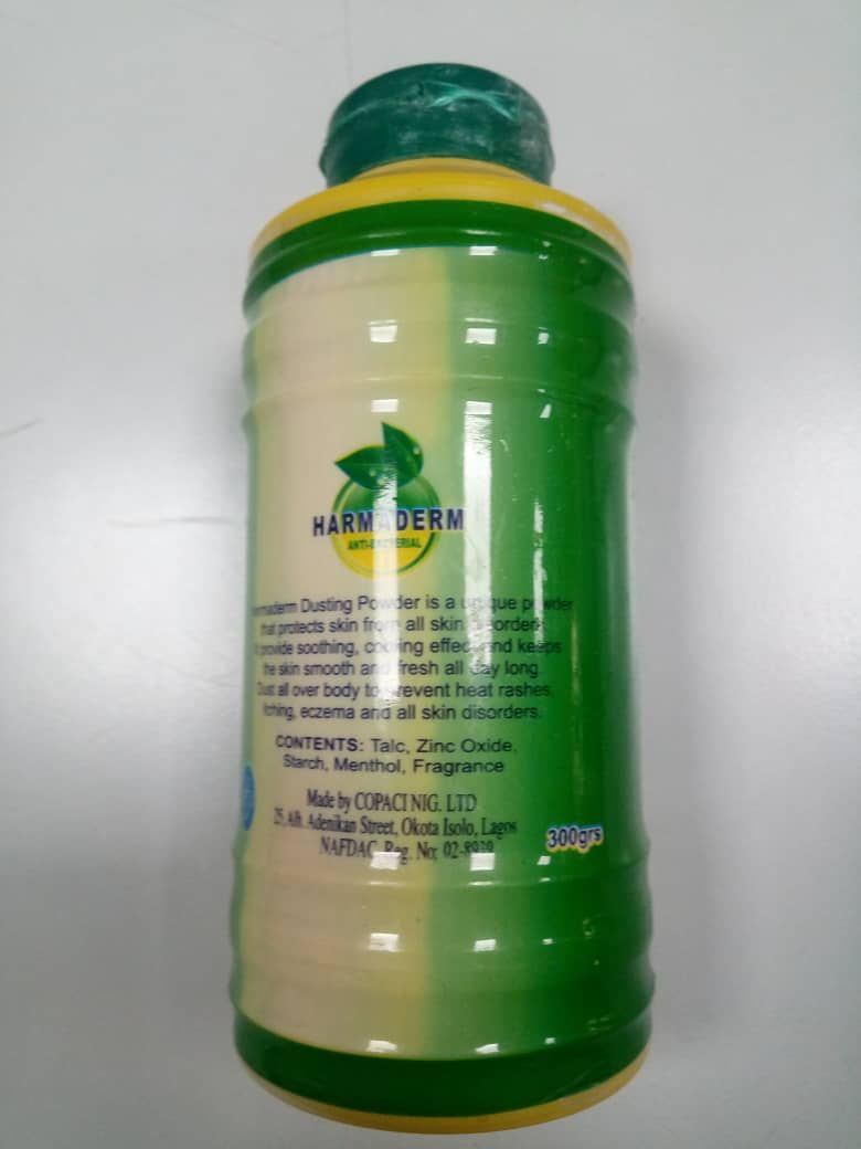 3 Pieces Harmaderm Mentholated Dusting Powder - 300gm