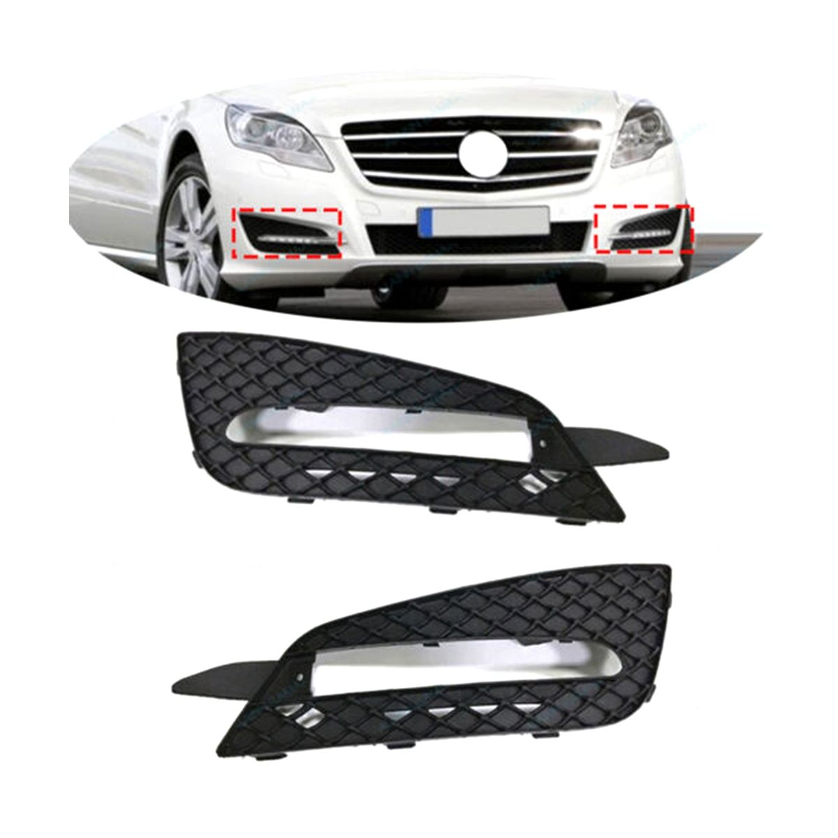 2518852923 2518853623 Front Bumper Grille Fog Light Grille Cover Auto for Mercedes-Benz W251 R Class 2009-2013