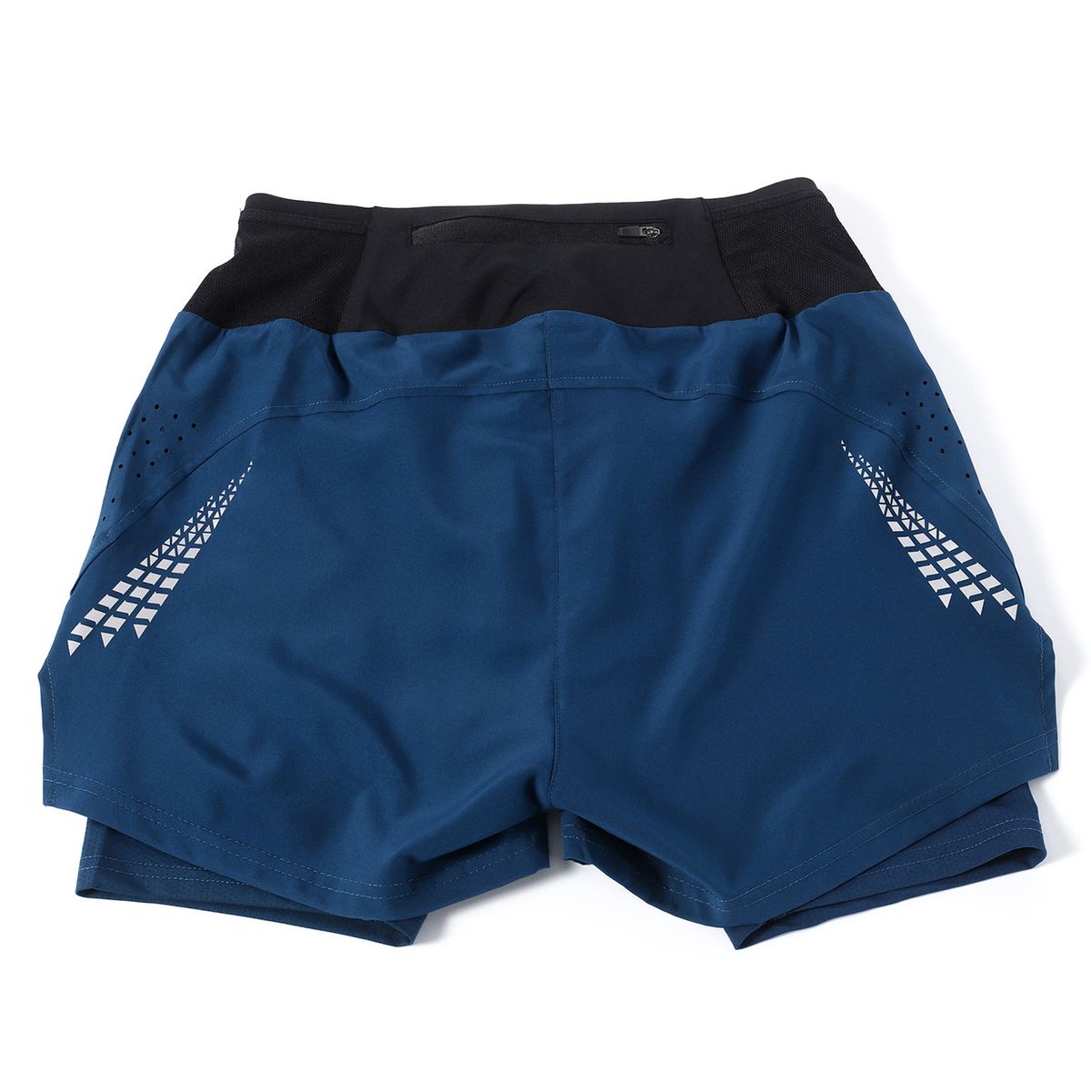 Men 2 In 1 Running Shorts High Waist Athletic Shorts Sport