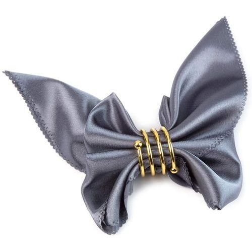 8-Piece Set Of Golden Napkins And Round Napkin