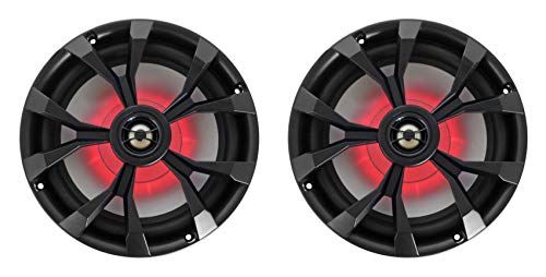 Pair Rockville RKL80MB 8 900 Watt Black 2Way Marine Boat Spe
