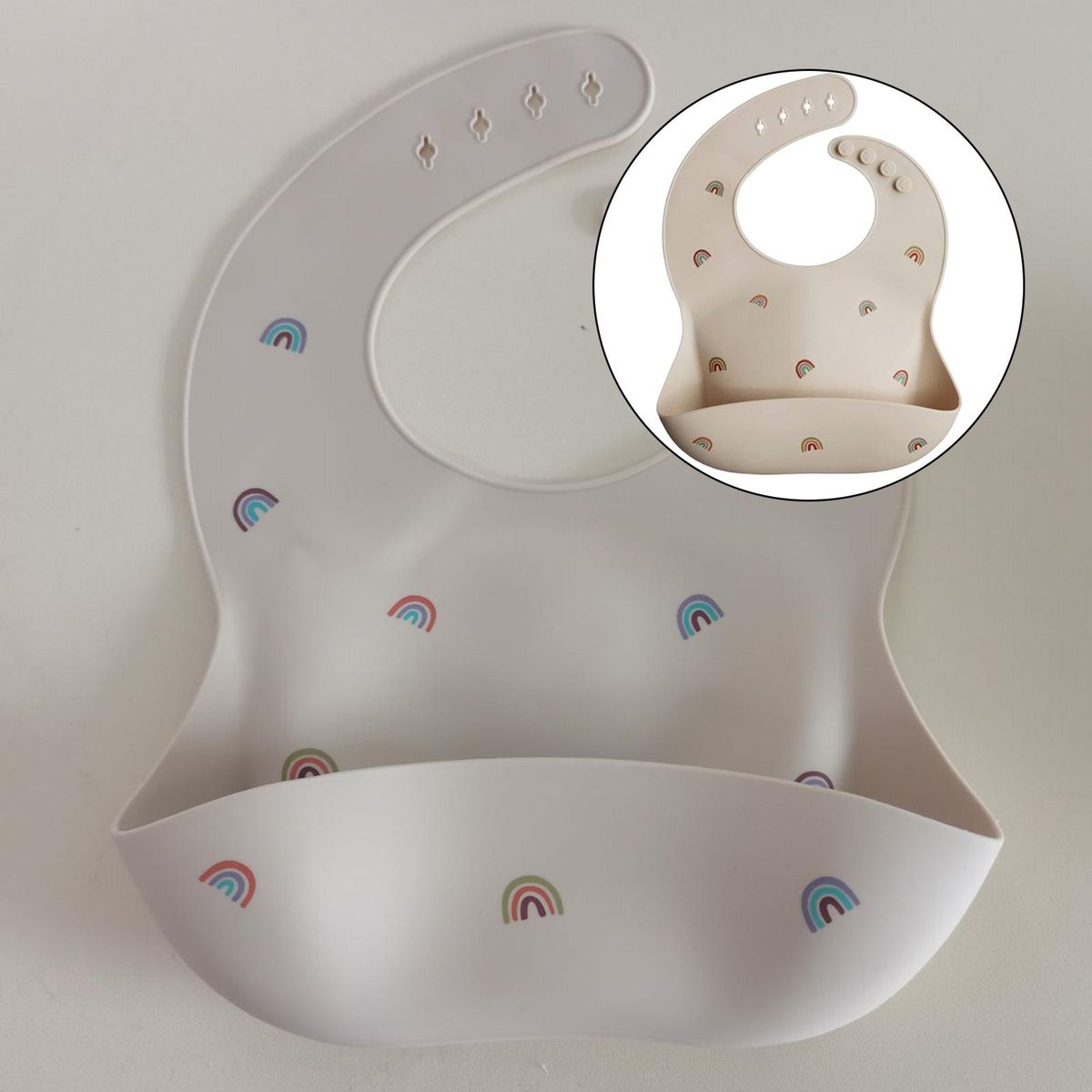 Soft Infant Toddlers Bib  Baby Feeding Rainbow